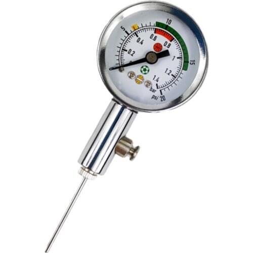 Air Pressure Gauge Ball Meter Basketball Football Volleyball Stainless Steel Barometer Tools
