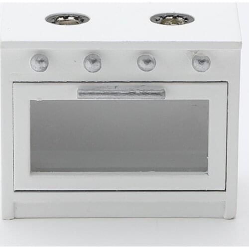 1/12 Dollhouse Mini Furniture Bedroom Living Dining Room Furniture Set for Kid Decor Play Simulation Kitchen Gas Stove Model Toy