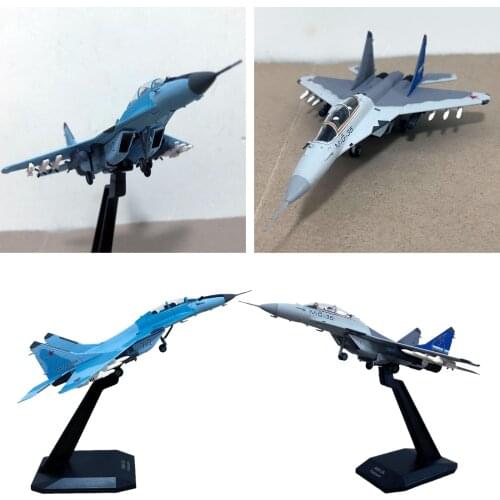 1: 100 Russian MIG-35 Aircraft Model Airplanes Metal Plastic Model Toys Collectables Office Decor for Kids Adult Gifts