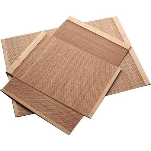 Natural Bamboo Table Runner Placemat Tea Mats Table Placemat Pad Ceiling Decor Home Cafe Restaurant Decoration ZM822