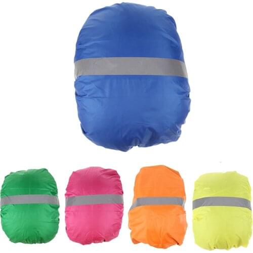 MagiDeal High Visibility Drawstring Rainproof Cover Reflective Waterproof Backpack Cover Rain Dust Proof Outdoors