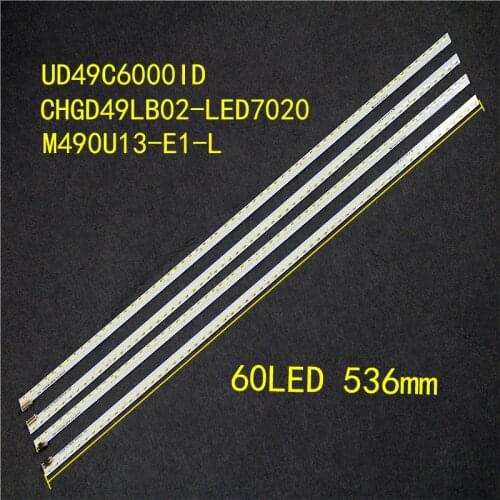 100%new for changhong 49 "TV backlight bar is suitable for UD49C6000ID screen: m490u13-e1-l60 lamp 536MM long 9-pin socket
