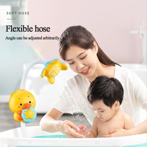 New Baby Bath Toys Baby Water Game Duck Model Faucet Shower Electric Water Spray Swimming Bathroom Baby Toys for Kids Gifts