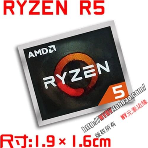 Wholesale AMD Processor Series ATHLON Ryzen R 5 Logo PRO7 Generation A9A12 Label Sticker 50pcs