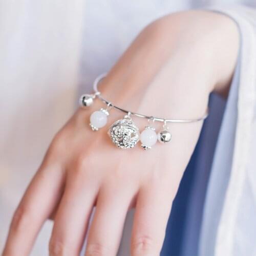 Antique Style Retro Palace Bell Bracelet Chinese Clothing Palace Bell Bracelet Chinese- Style Simple Bracelet GirlS