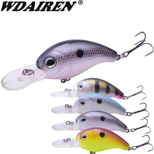 WDAIREN Fishing Lures 75mm 9.8g Crank Bait Artificial Bait Crankbait Tackle Swim Bait Wobblers Fishing Hard Crazy Fish Lure
