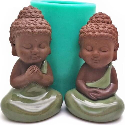 Buddha Statue Candle Mold Resin Epoxy Mold Gypsum Crafts Mold Candle Mold Soap Mold Silicone Candle Mold candle making kit