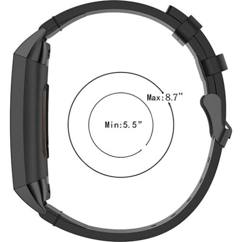 Replacement Leather Watch Strap for Fitbit Charge 4/Charge 3/Charge 3E Watch Parts Wristband Bracelet Strap