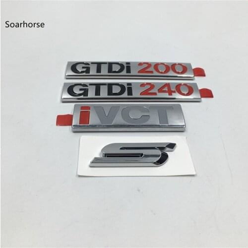 Soarhorse For Ford Mondeo EDGE TAURUS S TITANIUM GTDi 200 240 IVCT Emblems Letter Trunk Tailagte Car Stickers
