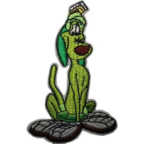 Dog Figure TV Movie Series Cartoon punk rockabilly applique sew on/ iron on patch