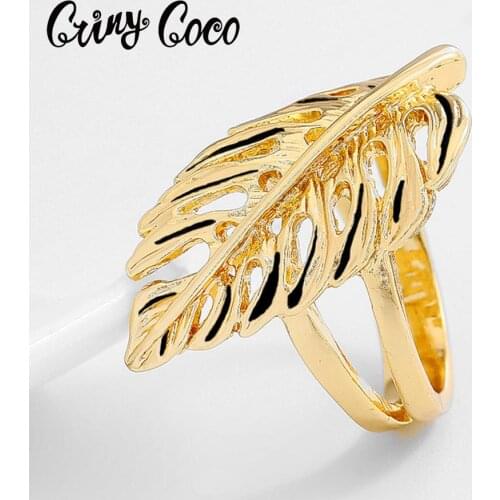 SophiaXuan Hawaiian Turtle Leaf Rings Womens Fashion Plant Jewelry Micronesia Finger Ring for Women Hot Sale Girls Gifts 2020