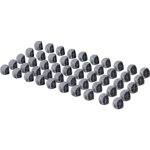 50PCS Silver Coated 1inch Corner Cube Prism, Plated 25.4mm Trihedral Retroreflector