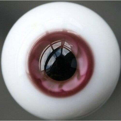 [wamami] 16mm Pink Glass Eyes Eyeball BJD Doll Dollfie Reborn Making Crafts