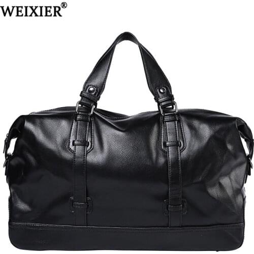WEIXIER Brand Casual PU leather High Quality shoulder messenger Simple bag Business Original men shoulder Classic messenger