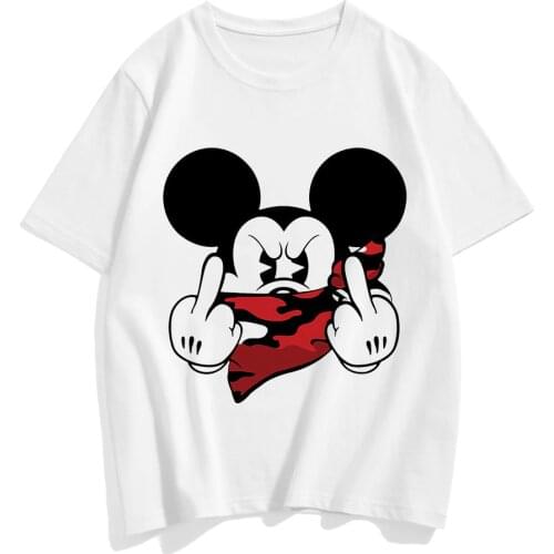 Plus Size T Shirt Women Disney Minnie Mouse 2021 New Cartoon Top Graphic Tees Funny Harajuku T-shirt Female For Woman Clothing