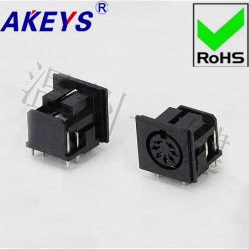 10PCS DS-7-04 Square SD Large terminal connector generous 7-core 9-pin socket 7PIN needle DIN Master