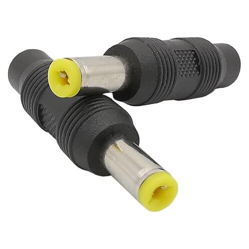 10Pcs DC Power Conversion Plug 5.5x2.1mm Male to 3.5x1.35mm Female Tuning Fork DC Adapter 3.5*1.35 Female to 2.1 DC Connector