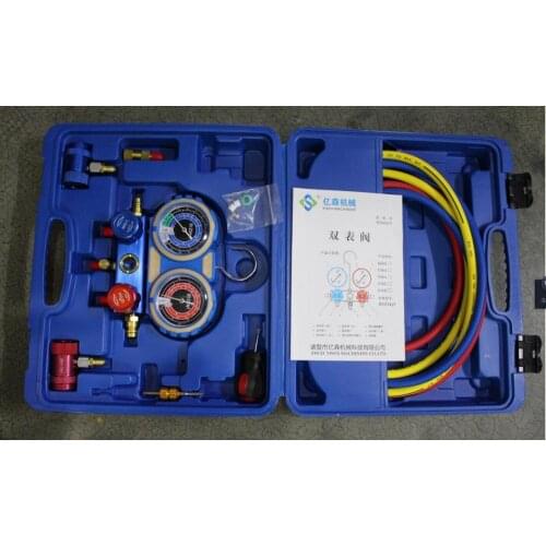 1234YF car A/C air conditional environmental protection manifold gauge set aluminum vlve body