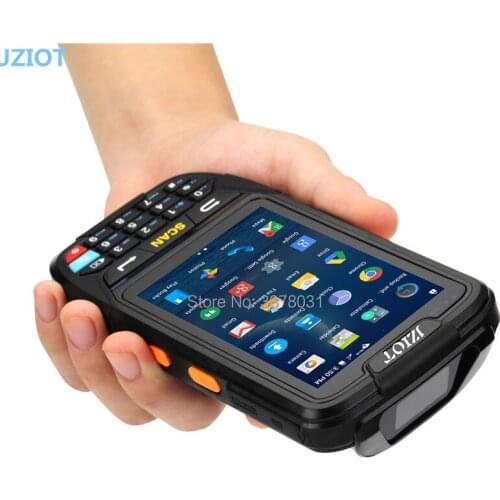 1d laser barcode scanner android 4 inch touch screen handheld pda