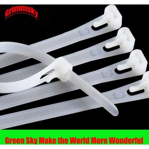 20Pcs/Lot Size 5*200/8*150/8*200/8*250/8*300/8*400/8*450mm 8/6/8/10/12/16/18inch reusable nylon strap