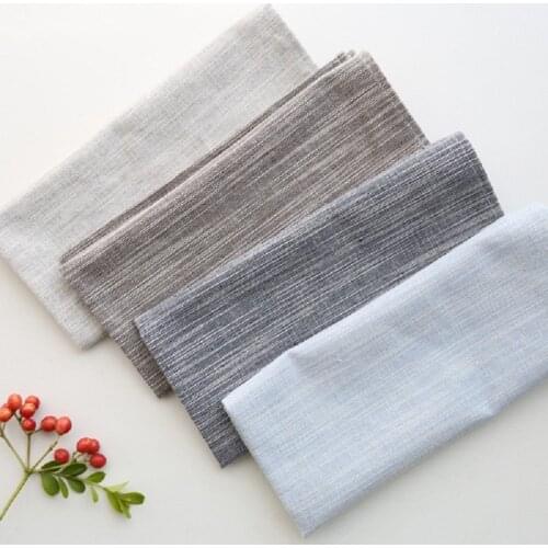 4 pcs/set Linen Cotton Table Napkins 30x45cm 45x60cm Plain Strip Table Mats Home Kitchen Tea Towels on the table