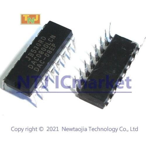 5 PCS DAC0800LCN DIP-16 DAC0800 8-Bit Digital-to-Analog Converters IC CHIP