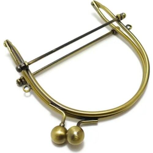 6 Inch ( 15mm) Half Round Purse Frames , Antique Plated frames