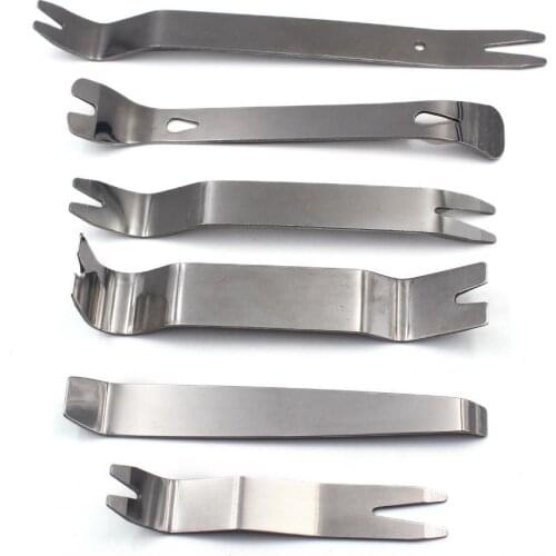 6Pcs/Set Automobile Stainless Steel Audio Disassembly Trim Pry Hand Tool Kit Auto parts