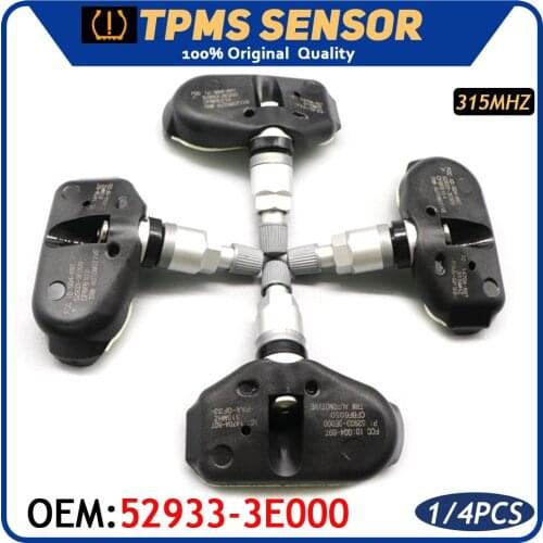 Car TPMS Tire Pressure Monitor Sensor 52933-3E000 Fit For Hyundai Sonata Tiburon Tuscon Kia Sorento Sportage Amanti 315MHz
