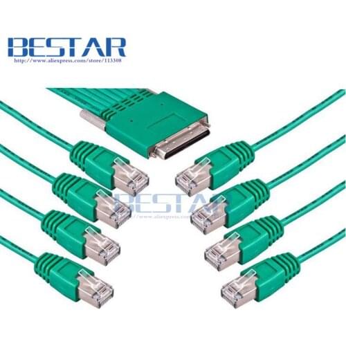 CAB-HD8-ASYNC 68pin to 8 x RJ45 Cable 3m 10ft 8-port EIA-232 Async for Cisco HWIC-16A HWIC-8A Router Network Router Cables