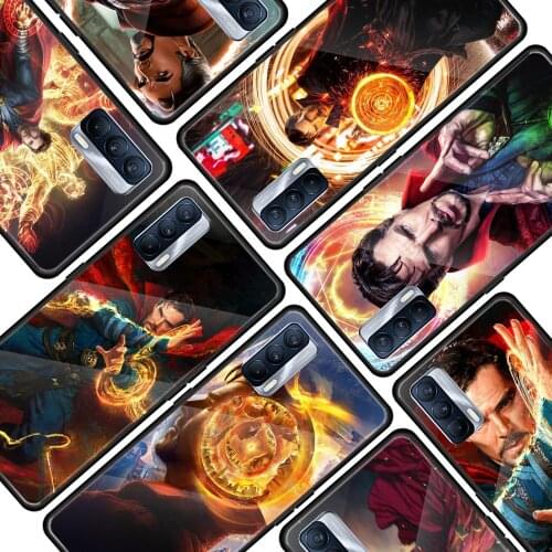 Doctor Strange Marvel hero for OPPO Realme 7i 7 6 5 Pro C3 XT A9 2020 A52 Find X2Lite Luxury Tempered Glass Phone Case Cover