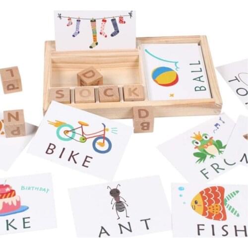 3 In 1 Childrens Toys Alphabet Alphanumeric Spelling Game Card English Words Puzzle Educational Literacy Children Learning Toys