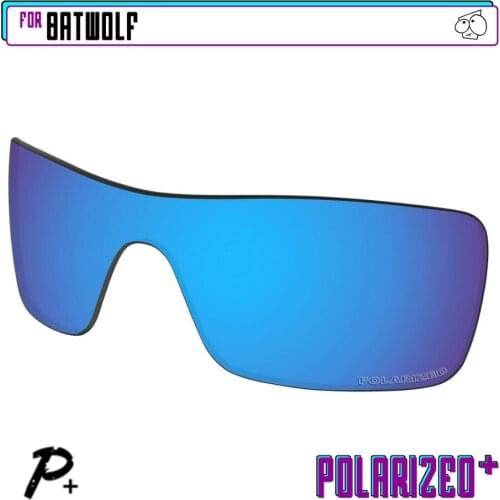 EZReplace Anti Seawater Polarized Replacement Lenses for - Oakley Batwolf Sunglasses - Blue P Plus