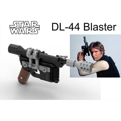 Boy Gifts MOC Building Blocks Creative Han Solo DL-44 Shock Wave Pistol Model Small Particle Childrens Puzzle Toy