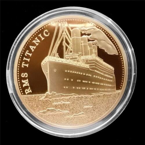2021 Hot 1PC Commemorative Coin Titanic Ship Incident Collection Arts Gifts BTC Bitcoin Jewelry Finding Components Party Gift