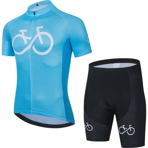 Men Cycling Jersey Set Bicycle Short Sleeve T Shirts Quick Dry Breathable Cool Summer Riding Clothing Suits Team Racing Sport