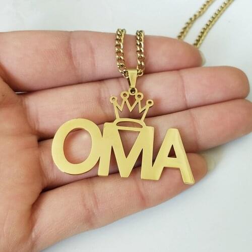 Men Jewelry Stainless Steel Custom Name Necklace Crown Curb Chain Personalized Nameplate Choker Necklaces Women Birthday Gift