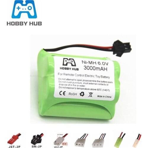 6v 3000mAh NiMH Battery For Rc toys Cars Tanks Robots Gun Ni-MH AA 6v 2400mah Batteries Pack For Rc Boats 1PCS