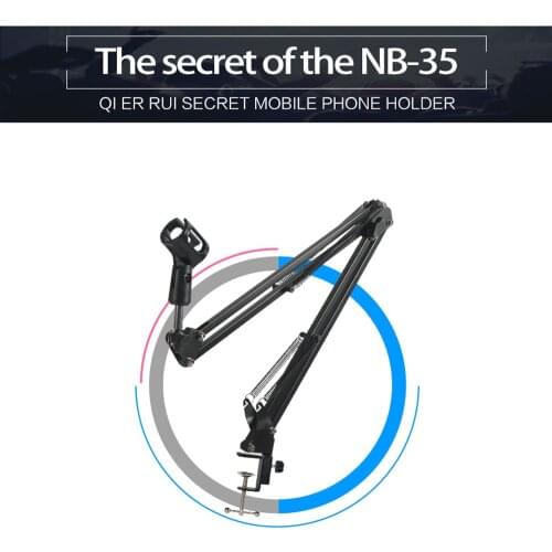 Microphone Scissor Arm Stand Desktop Mic Clip Holder Tripod Live Cantilever Bracket Microphone Bracket Support Dropshipping