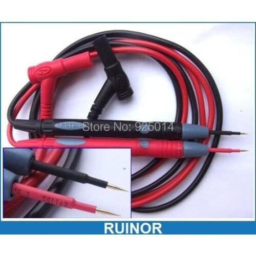 Pair Hard needles SMT IC SMD Multimeter Test PEN Probes Cable 4mm Banana plug