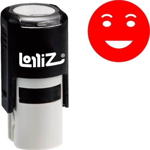 LolliZ "Grinning w/Eyebrows" Pre-Inked Rubber Stamp