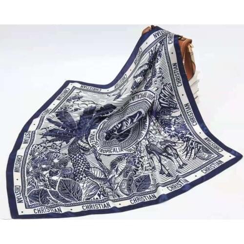 2020 Silk Chiffon Scarf Women Designer Multi Scarves Animal Print Butterfly Printing Scarf Shawl Wrap Female Size 160*45cm