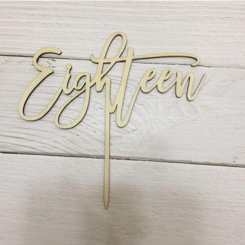 20pcs Eighteen Cake Topper 18th Birthday Cake Topper Cake Decoration