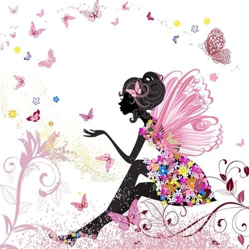 Drawing butterflies photo background vinyl wedding bridal portrait photography backdrop for photo studio prop photophone lv-1648