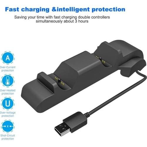 PS5 Embedded Handle Dual Charging Wireless Power Cradle Charger for PS5 Host Game Controller Accessories