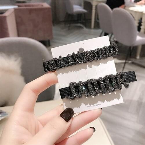 Fashion Women Rhinestone crystal Barrette hairpin flowers Hair Clips Girls delicate Ponytail Hair Accessories wholesale