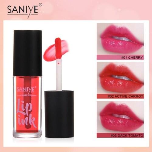 SANIYE Liquid Lipstick Velvet Matte Lip Gloss Makeup Waterproof Lip Glaze Long Lasting Lip Stick Red Lip Tint Cosmetic TSLM2