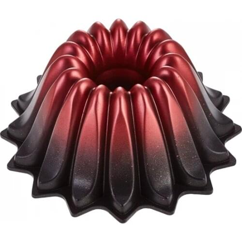 Star 24 cm Gradient Red Casting Cake Mold Granite Cake Mold Chocolate Mold Silicone Mold Baking Tools Waffle Maker