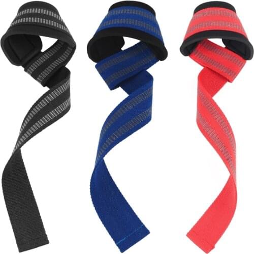 1 PCS Weight Lifting Straps Workout Wrist Strap Skid Proof Fitness Barbells Power Sport Support