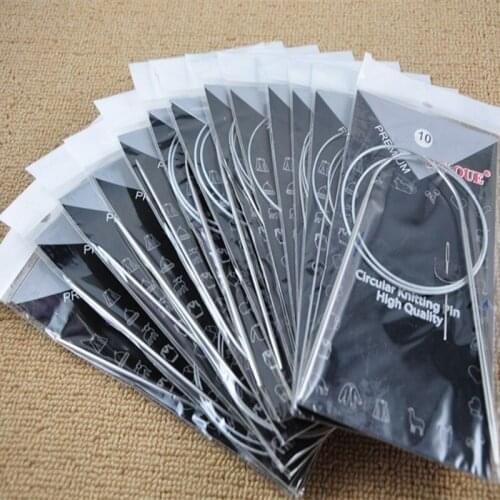 11pcs Knitting Tool Sweater Needle 80cm Practical and Durable Stainless Circular Knitting Needles Size 6-16 DIY Handmade Gift